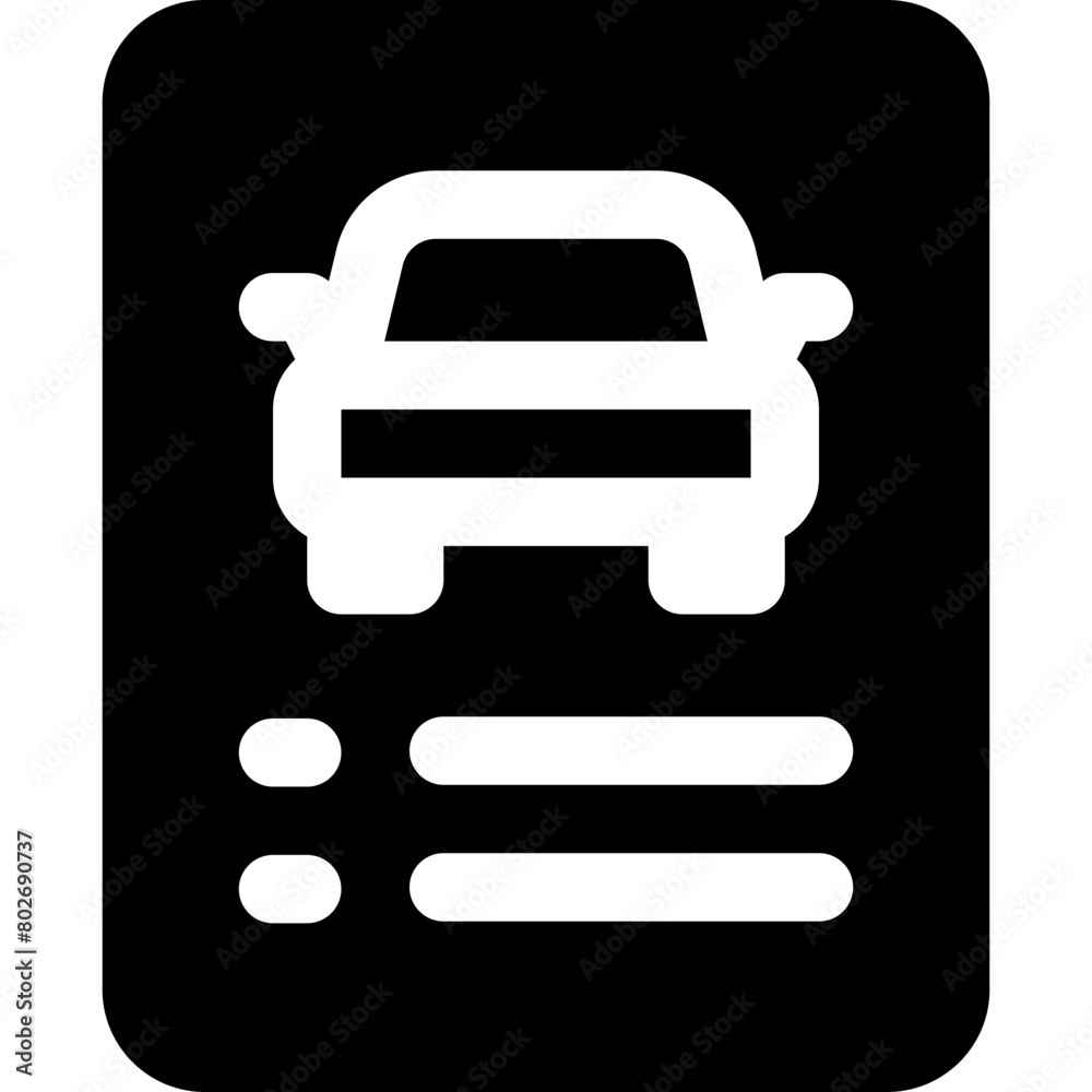Obraz premium car inspection icon