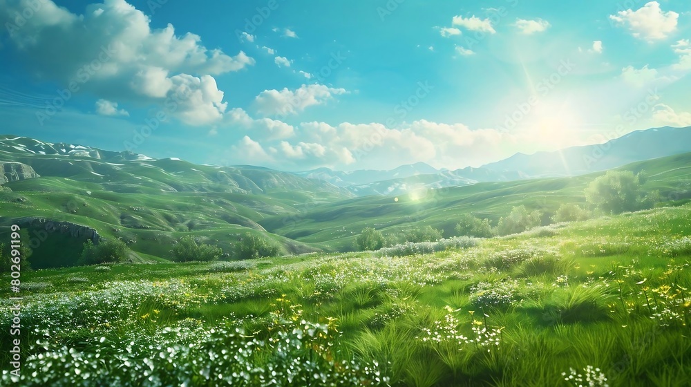 Obraz premium Nature is a magnificent tapestry woven with intricate threads of beauty and wonder, a sanctuary where the soul finds solace and the spirit is rejuvenated. From the verdant forests that cloak the earth