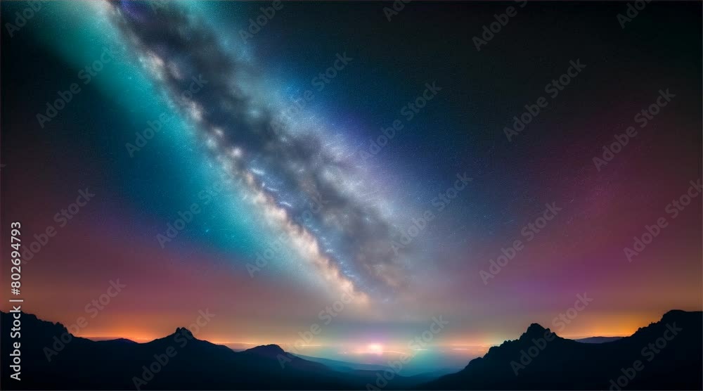 Blue Cosmic Swirl: A vibrant spiral galaxy swirls gracefully in space ...