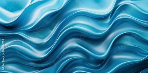 3d render of abstract blue background with waves