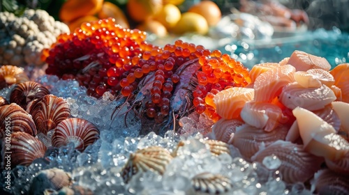 the natural bounty of the sea transformed into premium frozen seafood products ready for export © G.Go