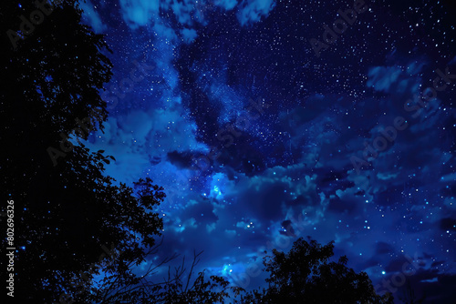 Deep indigo night sky inspiring awe © Venka