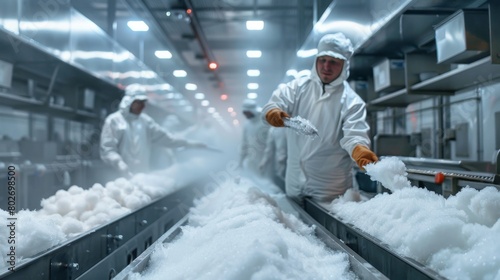 the precision of frozen seafood processing under international export standards photo