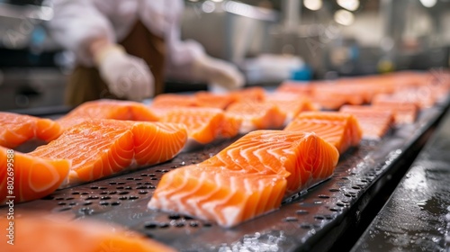 the rigorous quality control check at each step of salmon processing, ensuring naturalness