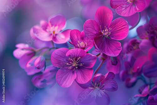Magenta flowers symbolizing balance © Veniamin Kraskov