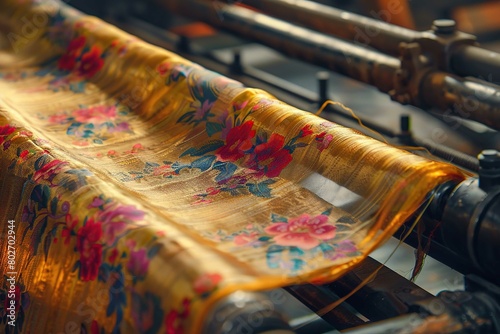 Silk production workshop  photo