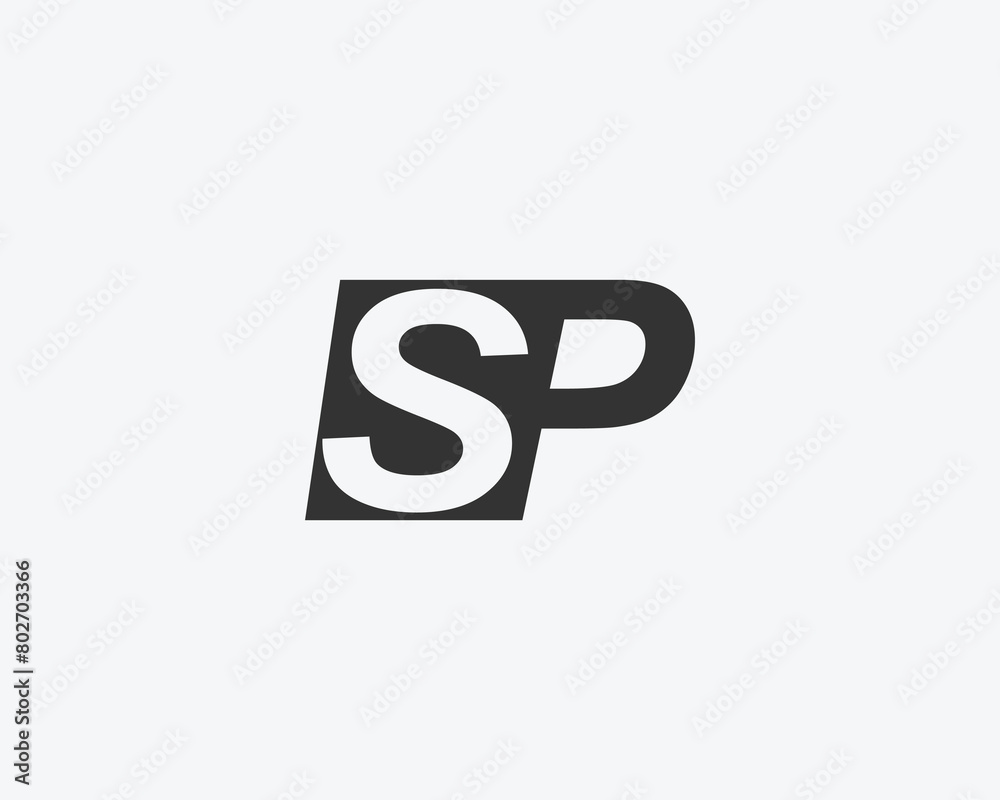 sp letter logo elements illustration template sp letter logo elements illustration template