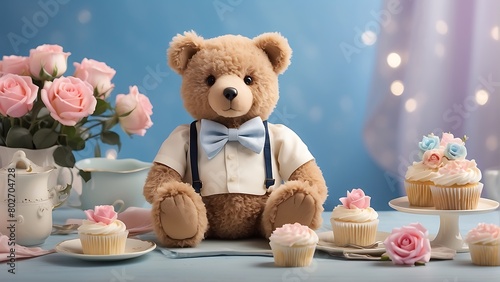 teddy bear and gift Whimsical Delights Teddy Bear Tea Party