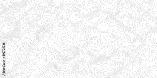 topographic contours map background with geometric lines, Blank Detailed Topographic Contour Map, Geographic mountain contours vector abstract background.