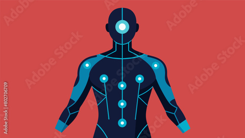 A sophisticated body suit made of biosensors accurately detecting and recording the patients movements muscle tension and breathing patterns during.