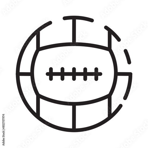 Play Sport Ball Line Icon