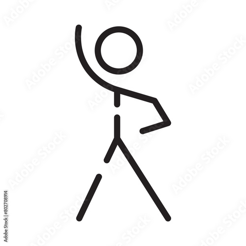 Aerobic Fitness Sport Line Icon