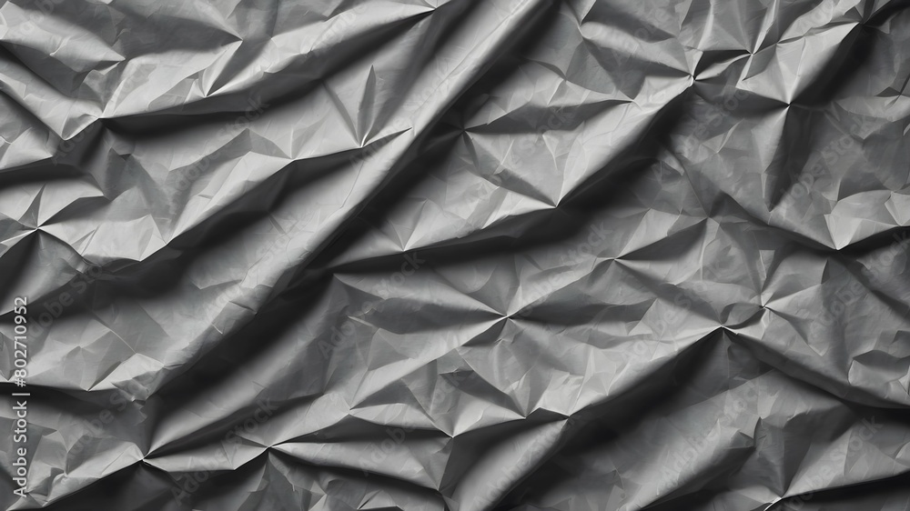 Gray crumpled paper texture Gray crumpled paper texture