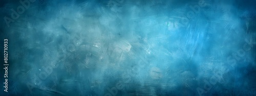 Abstract blue background with grunge texture and copy space  wide banner for design  banner or presentation