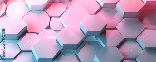 Adorn your project with our simple hexagonal elements, creating a clean and modern aesthetic for any layout, Cinematic Look Sharpen banner background concept 3D with copy space