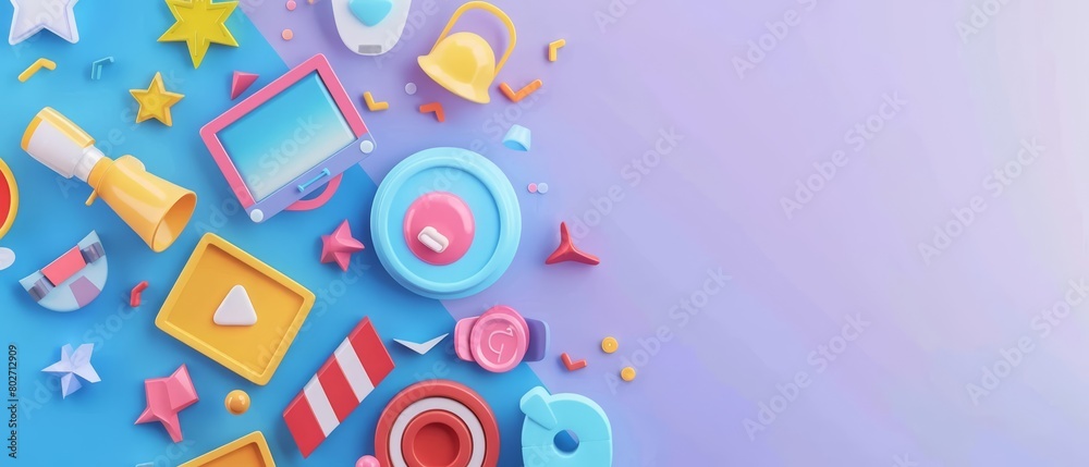 Fototapeta premium Launch your next webinar with our sleek template design