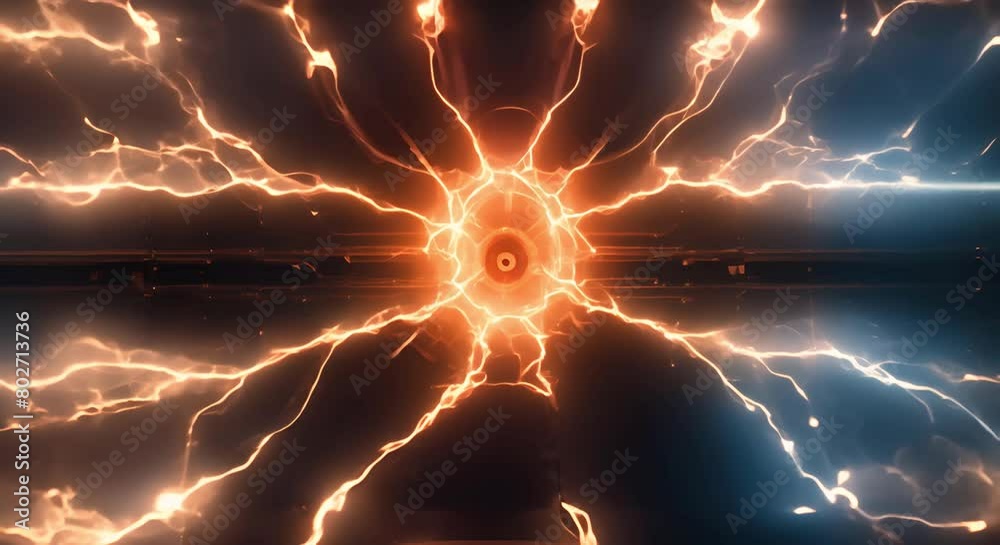 Glowing reverse electric, technology concept background