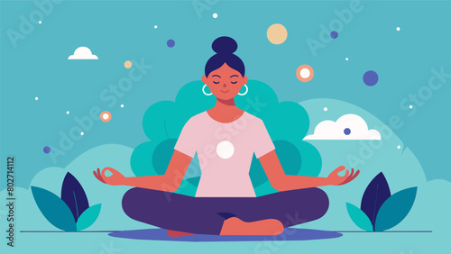 A person practicing deep breathing techniques and visualization learning to manage stress and anxiety for a more peaceful and mindful inner state..