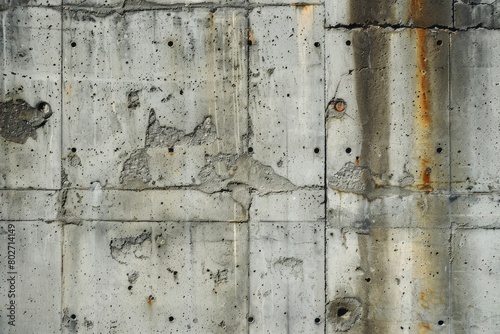 concrete wall - exposed concrete - generative ai © Nia™
