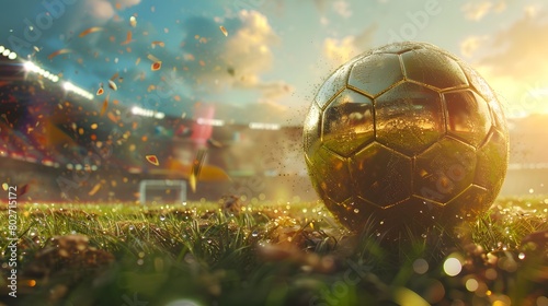 Illustration Capturing the Global Excitement of the Football World Cup