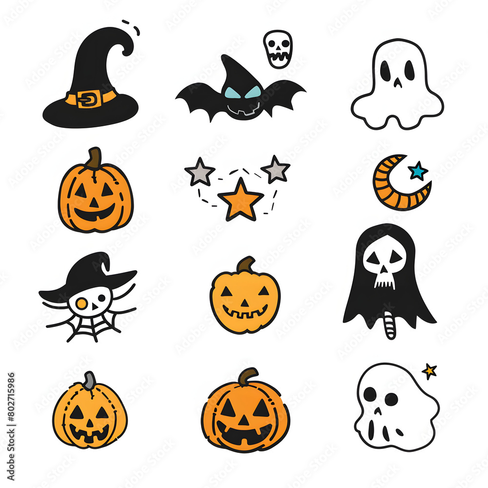 Fototapeta premium halloween seamless pattern