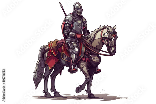 A knight isolated on transparent background