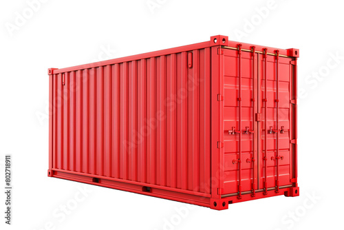 a red container with doors
