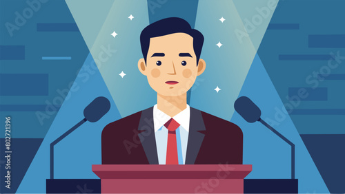 During a press conference the lead actor of a groundbreaking TV show talks about the importance of accurately portraying neurodiversity on screen and. Vector illustration