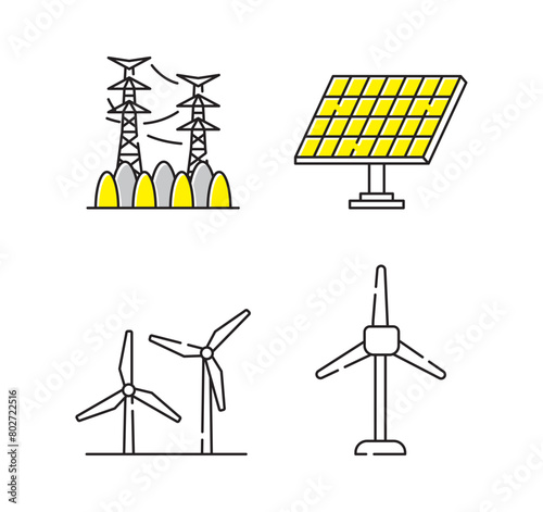 電気　エネルギー　太陽光発電　セット