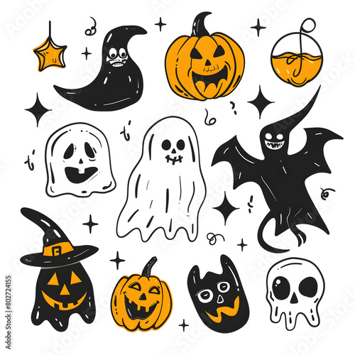 halloween seamless pattern