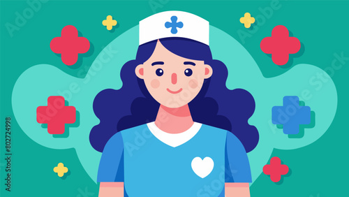 A nurse with autism excels in her role as a patient advocate using her attention to detail and sensory sensitivity to provide thorough and. Vector illustration