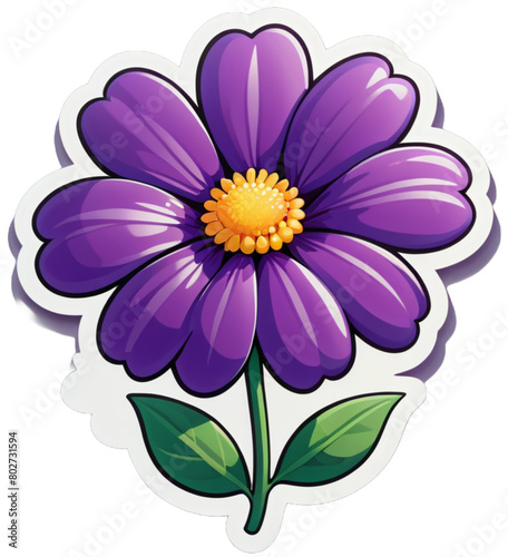 a tiny purple flower