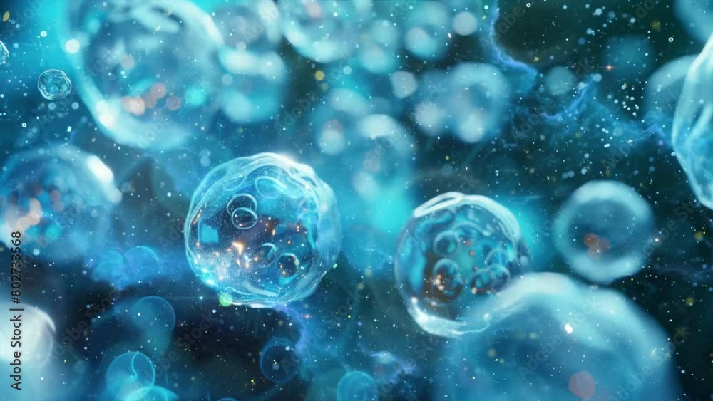 abstract blue cell concept- organic life under micro. seamless looping overlay 4k virtual video animation background abstract blue cell concept- organic life under micro. seamless looping overlay 4k virtual video animation background