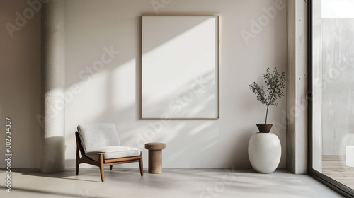 Interior Mockup with Empty Frames
