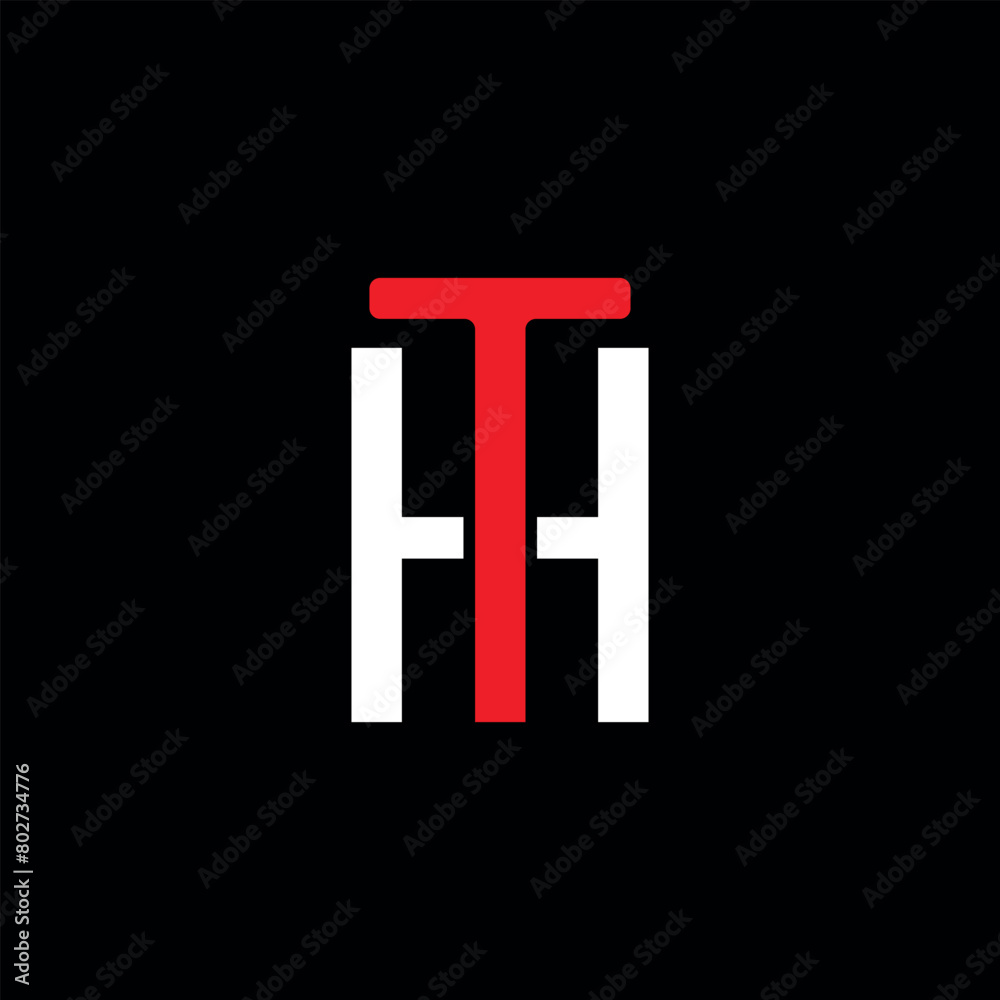 Abstract Initial logo vector. Initials TH. HT logo design. Innovative high tech logo template Abstract Initial logo vector. Initials TH. HT logo design. Innovative high tech logo template