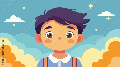 A heartwarming comingofage story captures the innocence and optimism of childhood reminding us of our nations future.. Vector illustration