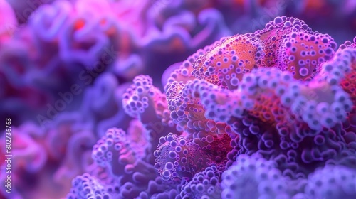 close up of a coral reef. The colors should be vibrant and the image should be high quality.