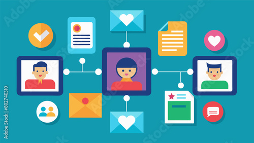 Picture exchange communication system PECS a od where individuals exchange cards with pictures or symbols to express their thoughts and needs.. Vector illustration
