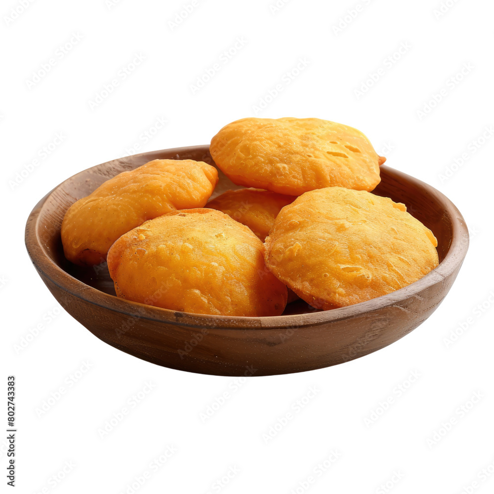 Sweet Aamras puri isolated on transparent background Sweet Aamras puri isolated on transparent background