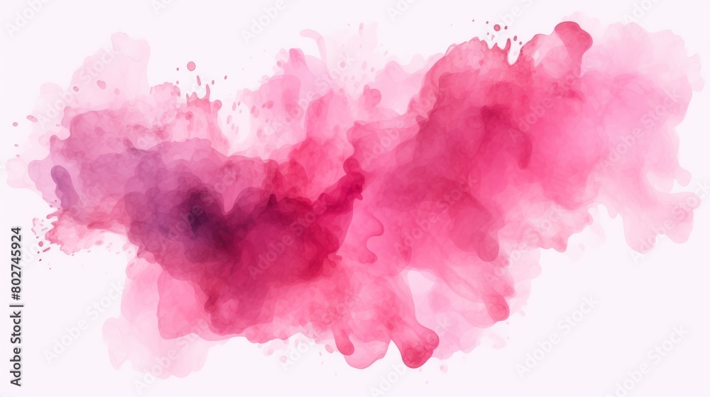 Watercolor texture of stains. Abstract texture pastel pink color