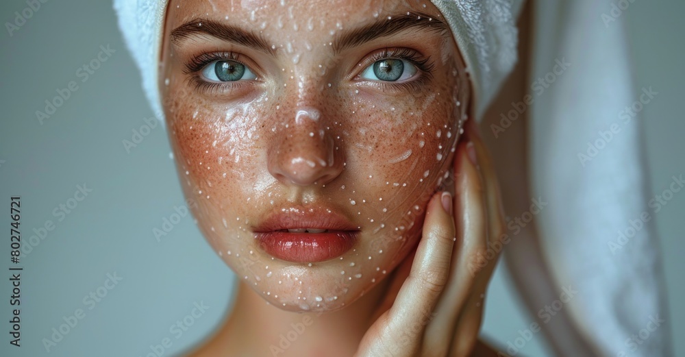 The woman facial face with perfect skin , concept of lifting skin. Cosmetology, elastic and young skin of the face. The woman facial face with perfect skin , concept of lifting skin. Cosmetology, elastic and young skin of the face.