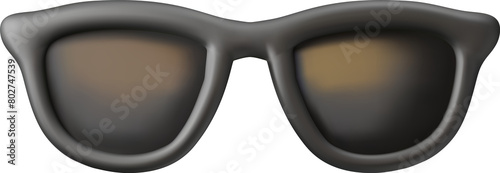 3d Black Sunglasses Icon