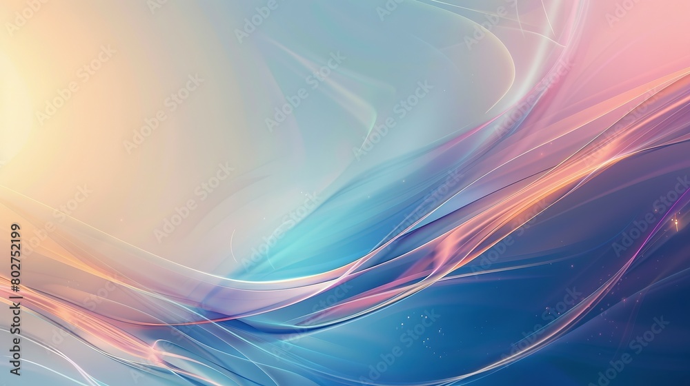 Digital abstract wave background, template for business banner, formal backdrop, abstract design element for tech, AI, data, audio, graphics, presentation, and more