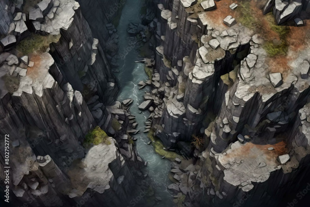 DnD Battlemap cliffside, cave, howling, wind DnD Battlemap cliffside, cave, howling, wind