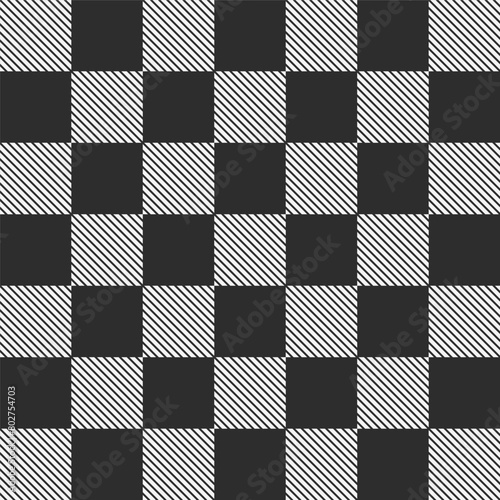 Black White Diagonal Lines Geometric Pattern Vector