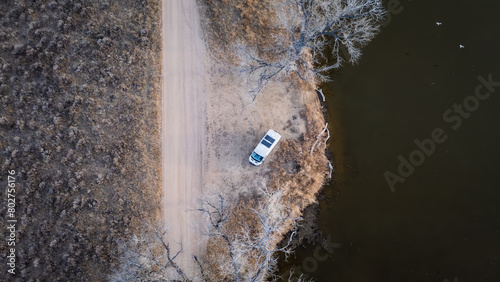 Solitary Van by Prewitt Reservoir, Explorer's Retreat photo