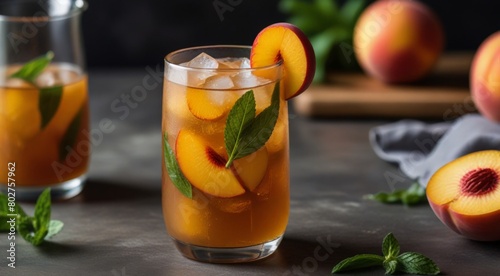 glass of orange juice photo