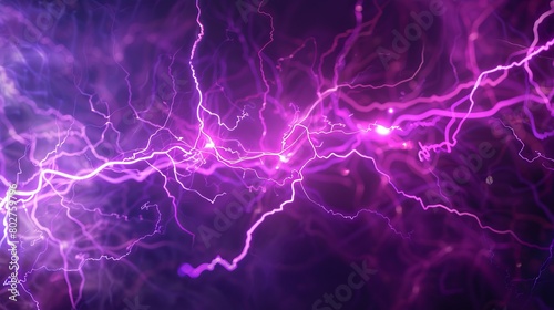 Purple electricity isolated  © Bi
