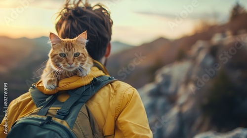 cat on a travel