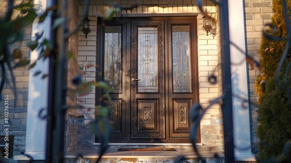 Aluminium panel doors, house door design